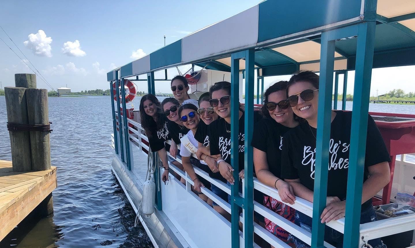 a group of people on a boat