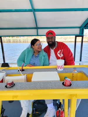 a man sitting on a bench